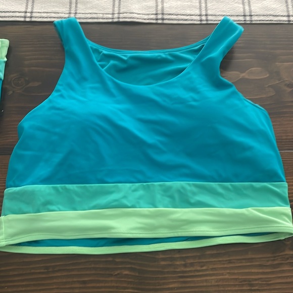 KIAVA Turquoise and Lime Women Swim One Piece - Picture 15 of 16